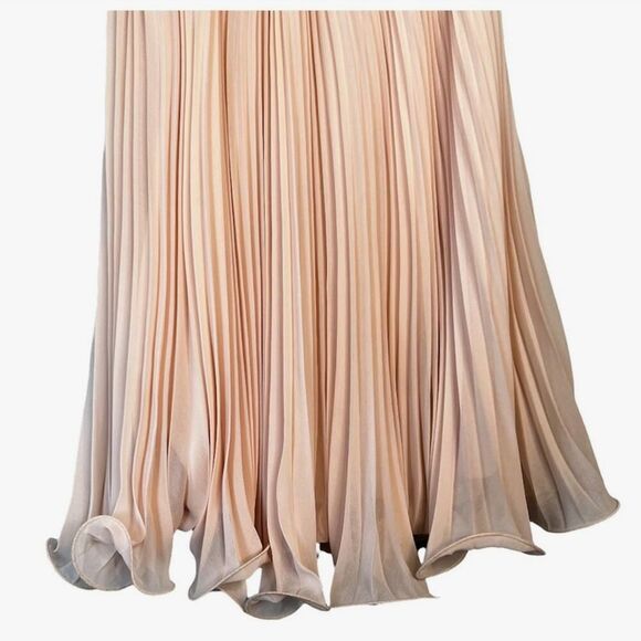 Lulus One Shoulder Pleated Ruffle Pink Dress M - Picture 8 of 11